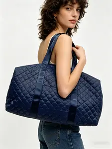 Women's Large Travel Bag, Diamond Quilted Totem Backpack, Shoulder Bag for Women, Stylish and Durable Design, Perfect for Trips and Daily Use, Travel Essentials Bag 30k streaming backpack tote bag tilt dooney and bourke bag travel bag