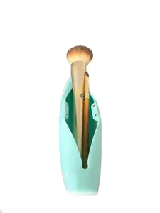 Travel Makeup Brush Holder, Magnetic Anti-Fall Out Silicon Portable Cosmetic Fac