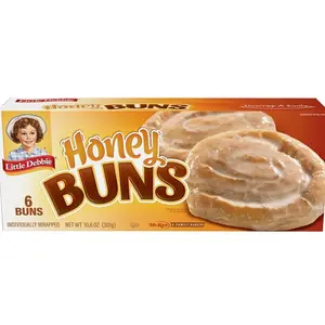 Little Debbie Honey Buns, 6 Individually Wrapped Pastries, 10.6 OZ Box