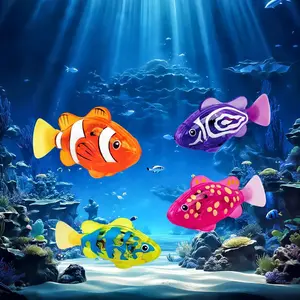 Electric Sensory Fish Toy, LED Electric Fish, Waterproof Water Sensor, Realistic Swimming, Kids Bath Play Toy, Electronic Pet, Unique Gift