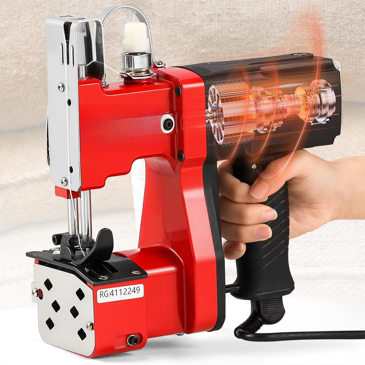 Bag Sewing Machine High Speed Bag Sealing Machine Bag Closer Bag Closing Machine Bag Stitching Machine Industrial Sewing Machine Bag Stitcher for Sack Woven  Paper Bag Sealing