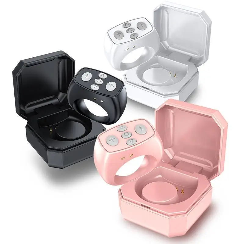 Scroll Ring for Remote, Page Turner, Camera Video E-book Recording Remote, Automotive BT Ring Remote for iPhone, iPad, iOS, Android, Electronics Acces