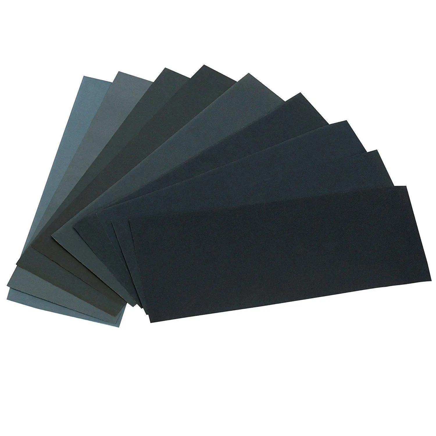Sand Paper Variety Pack - 24 Count Sandpaper 12 Grits for Metal Sanding, Wet & Dry, Grades 120/150/180/240/320/400/600/800/1000/1500/2500/3000