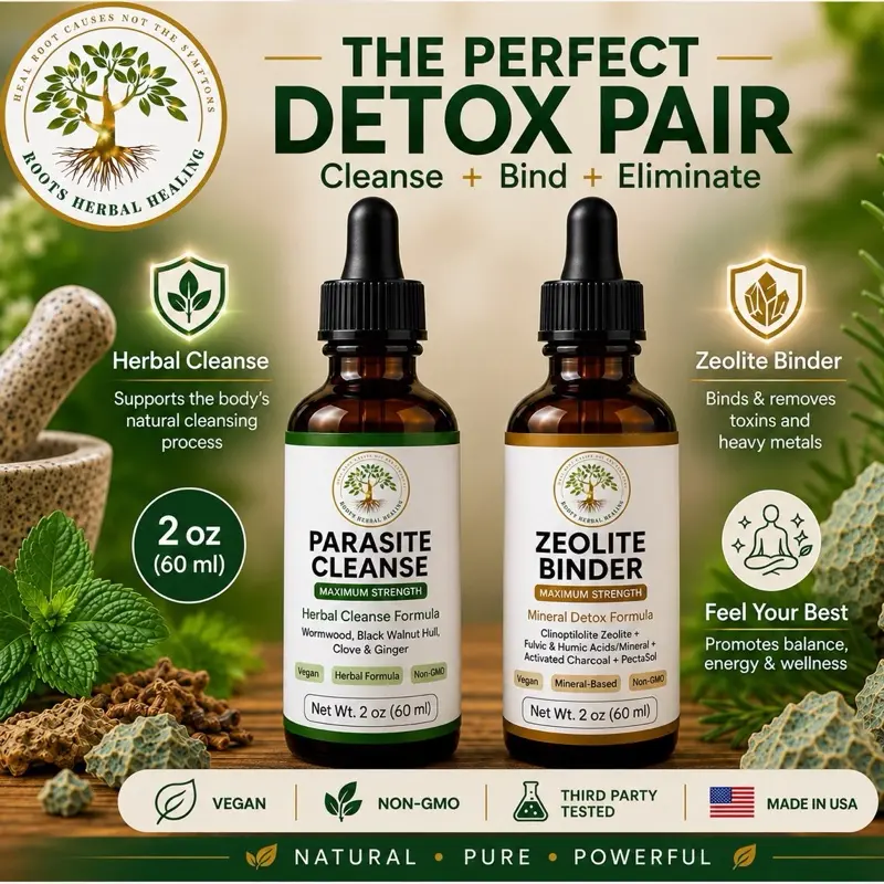Natural Parasite Cleanse + Binder | Maximum Strength Herbal Detox | 2oz