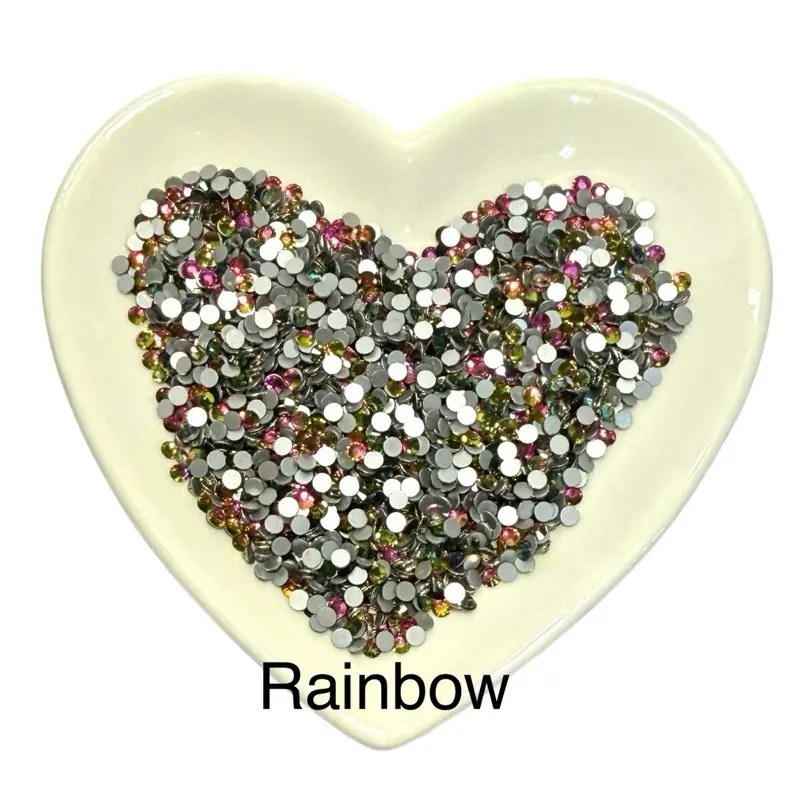 Glass Rainbow Bling Rhinestones, 1440-Piece DIY Rhinestone Nail Art Decorations for Beauty & Personal Care Nail Accessories, Bling Rhinestone
