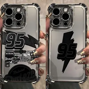 2026 New McQueens Plating Phone Case For iPhone 17 16e 16 15 14 13 12 11 Pro Max X XR XSMax 7 8 Mini Air Plus Anti-Fall Airabag