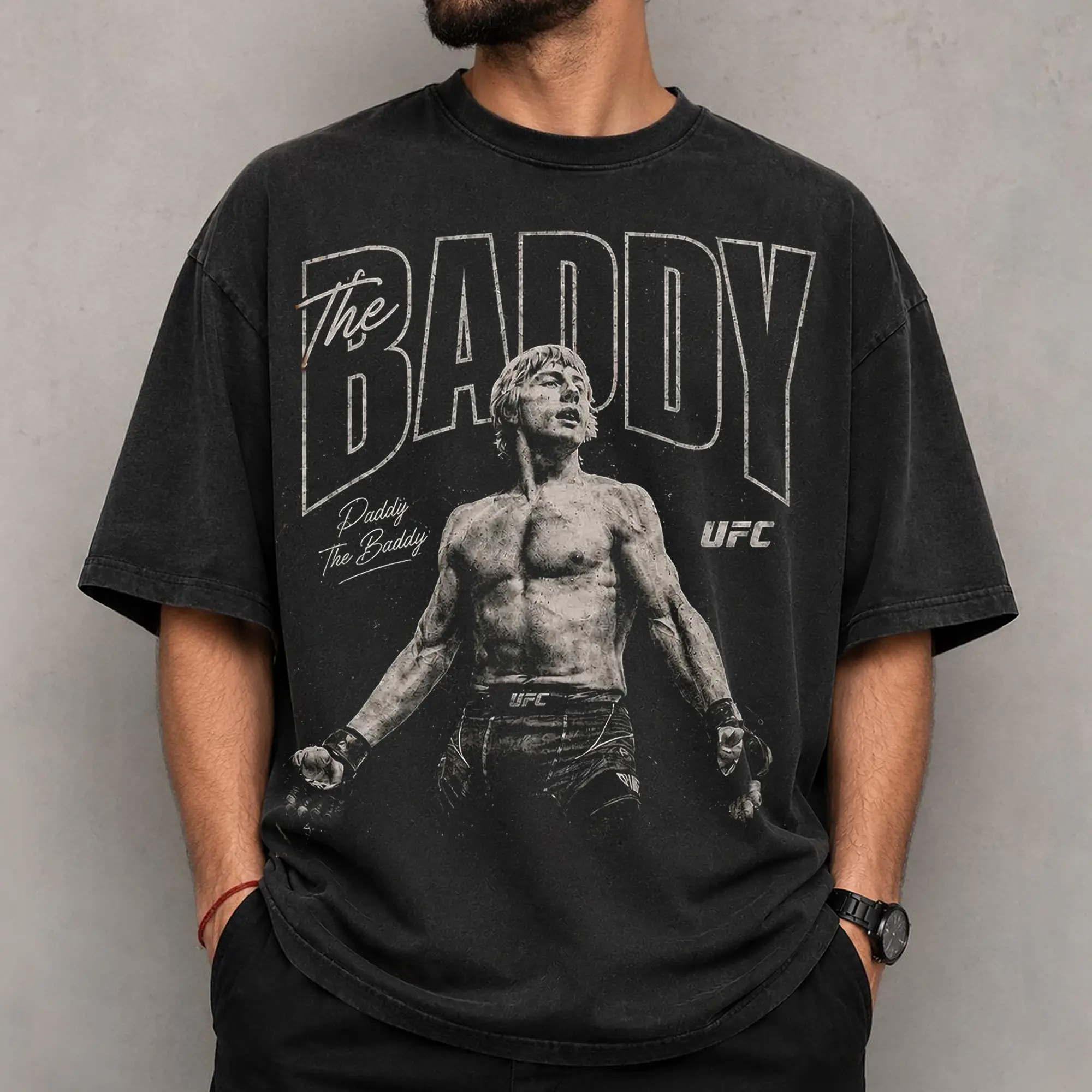 Paddy The Baddy Vintage Bootleg Comfort Colors T-Shirt, Retro Fighter Graphic Tee, Distressed 90s MMA Fan Shirt, Unisex Gift