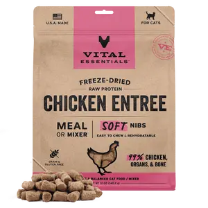 Freeze-Dried Chicken Entree & Mixer Cat Food Soft Nibs