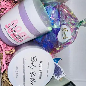 SPA DAY GIFT SET - self care box! Bodyscrub, magnesium body butter, & shower brush Body Care