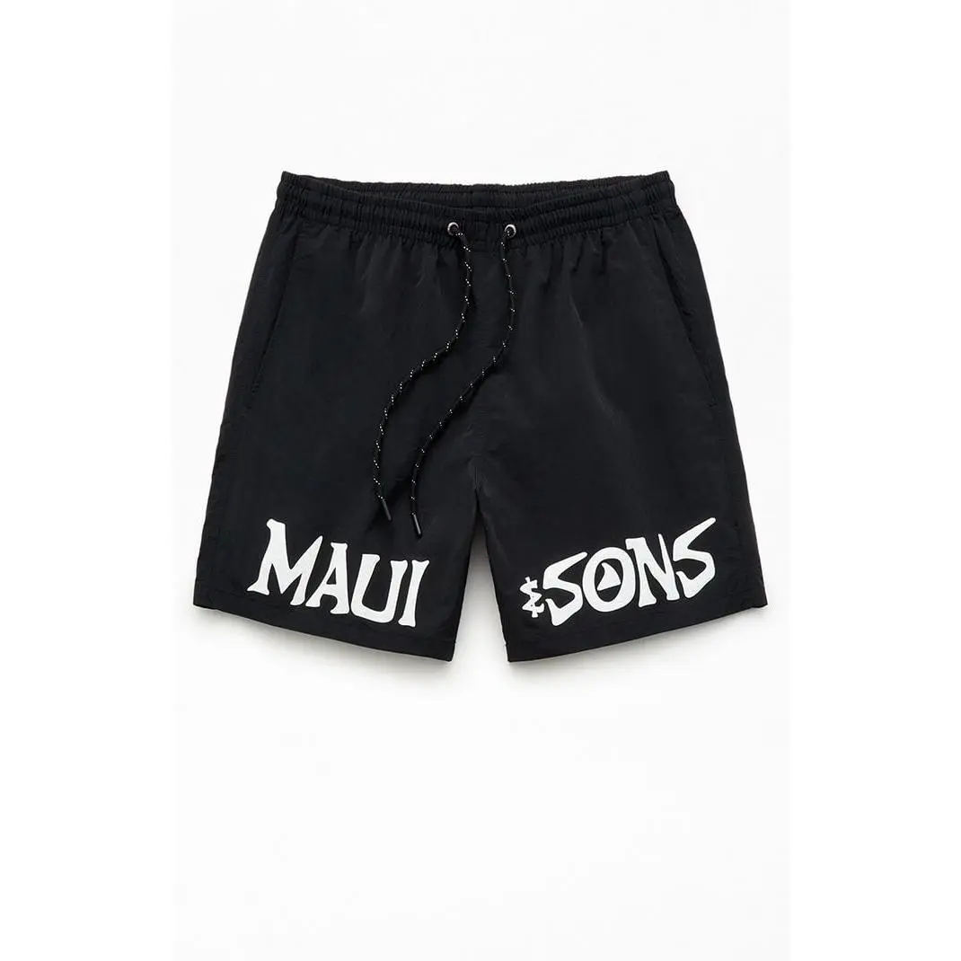 Maui & Sons Men's Stonewave 6.5" Swim Trunks