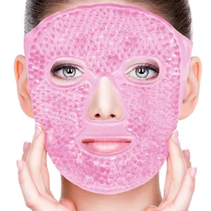 Cold Face Eye Masks Ice Face Mask Hot Cold Compress for Dark Circles, Puffiness, Migraines, Headache, Stress, Redness, Cooling Face Masks for Women Man, Skin Care