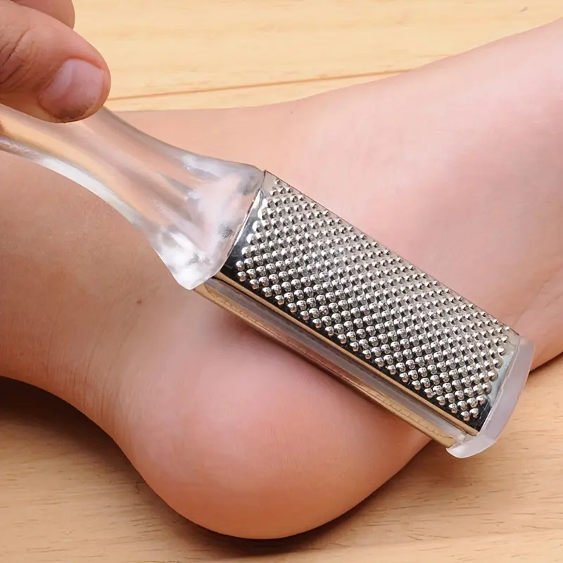 Foot Files, Double-Sided Callus Remover Foot Rasp, Pedicure Foot Scrubber For Wet Dry Feet, Foot Grater With Handle For Smooth Feet Home Spa, Pedicure Tools