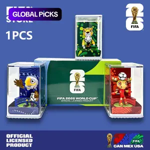 FIFA Officially Licensed 2026 World Cup Mascot Collectible Figurines - Maple (Canada), Clutch (USA), Zayu (Mexico) | 3D Figure Doll Home Decor Ornament | 6cm/2.36inch (3Pcs/Set) Series C #GLOBAL PICKS