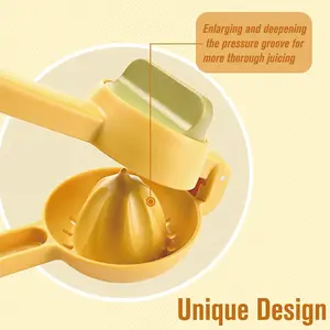 Metal Bowl Kitchen Lemon Squeezer, Durable Citrus Juicer Utensils, Manual Press for Maximum Juice Extraction