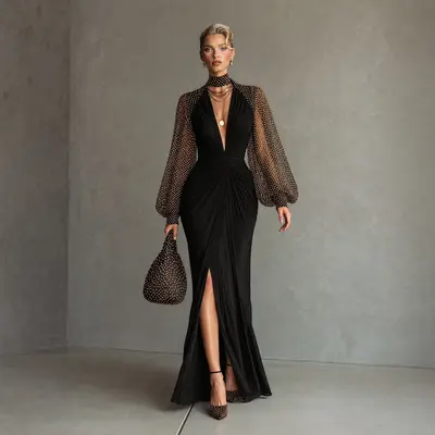 Black Classy Dresses for Women Birthday