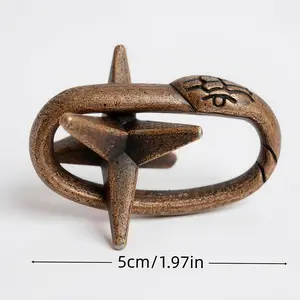 Escape from the Snake's Mouth, a Metal Puzzle Toy, a Sophisticated Educational Device, a Cognitive Challenge Puzzle Product Specifically Designed for, Aiming to Enhance Logical Thinking and Problem-solving Skills.