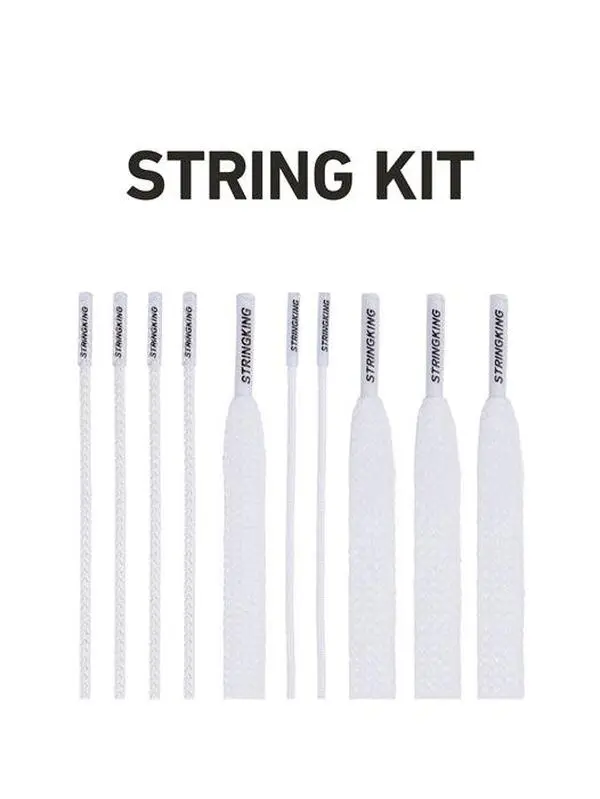 Lacrosse Head String Kit - Weatherproof Materials Set with Shooting Cords, Bottom Lace, Sidewall for Perfect Pocket, Smooth Release, Smooth Bump, Never Stretch, Shrink or Loosen Pocket Setup