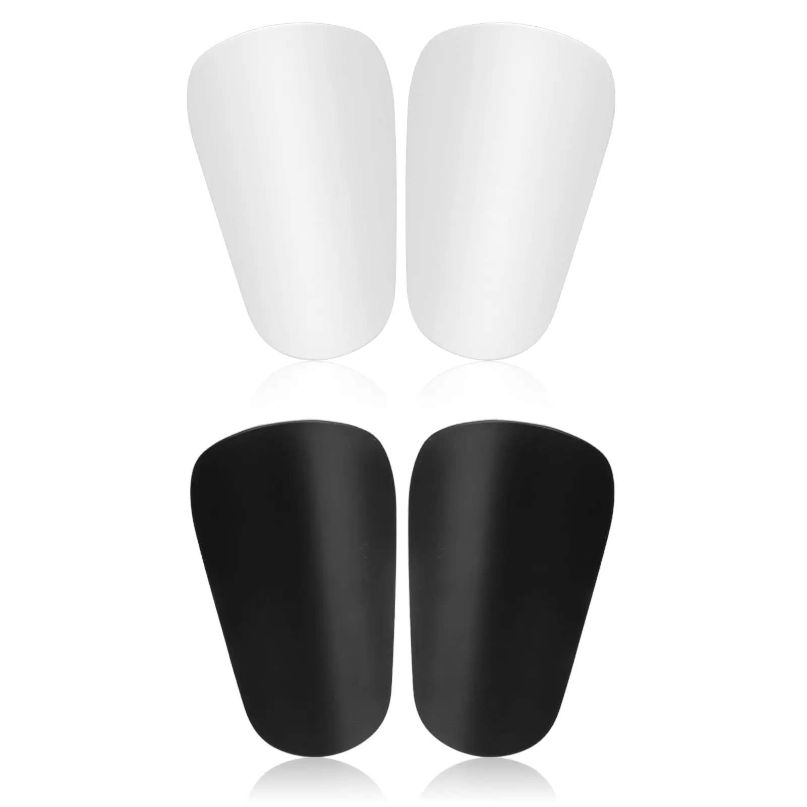 4pcs Extra Mini Soccer Shin Guards, 3.94x2.36in Comfortable Small Football Shin Pads Protective Equipment for All Ages Boys Girls Women Men Wear with Grip Socks