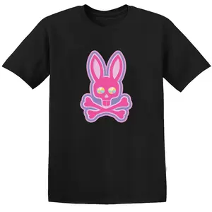 Gildan Psycho Bunny Rabbit Tee - Fun, Bold & Original Graphic T-Shirt, Unisex Size (Gildan 5000), 50/50 Cotton/Polyester, Summer, Casual Style - Fit
