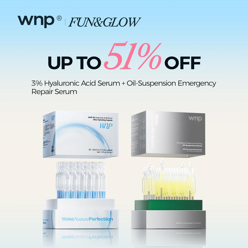 [WNP Official] 3% Hyaluronic Acid Serum + Emergency Repair Oil-Suspension Serum for All Skin Types - Comfort Repair Skin Skincare