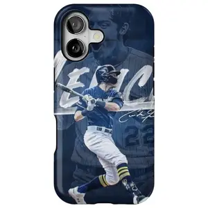 Christian Yelich Milwaukee Baseball Sports Art Phone Case For iPhone X 11 12 13 14 15 16 17 Air Plus Pro Max screen protector Shockproof Protection