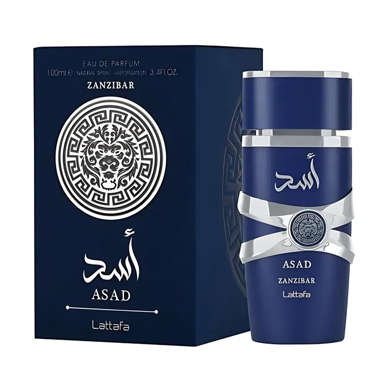 Lattafa Asad Zanzibar for Unisex Eau de Parfum Spray, 3.4 Ounce