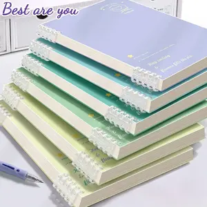 Pastel Aesthetic Loose Leaf Notebook, Planner Notebook, with Minimal Design, Available in A5 and B5 Sizes, Smooth Thick Paper for Study, Journaling and Planning, Clear Binding for Page Refill, Refillable, Perfect for Students, Office Use