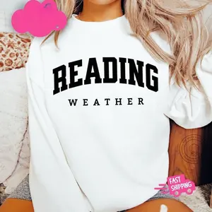 Reading Sweatshirt Book Lover Gift Reader Gift for Her Bookish Sweatshirt Librarian Gift Reading Teacher Shirt Read Books Sweatshirt 004VJ