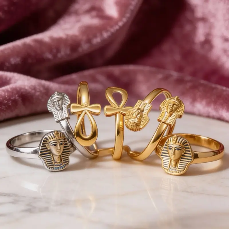 Ancient Egyptian Symbol Ankh Egyptian Pharaoh Tutankhamun Bracelets Amulet Africa Jewelry Banglets