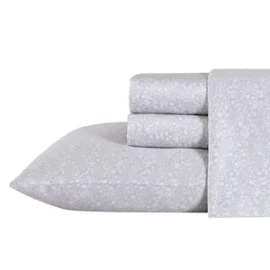 Laura Ashley Wi nnie Cotton 4-P iece Sheet Set- King
