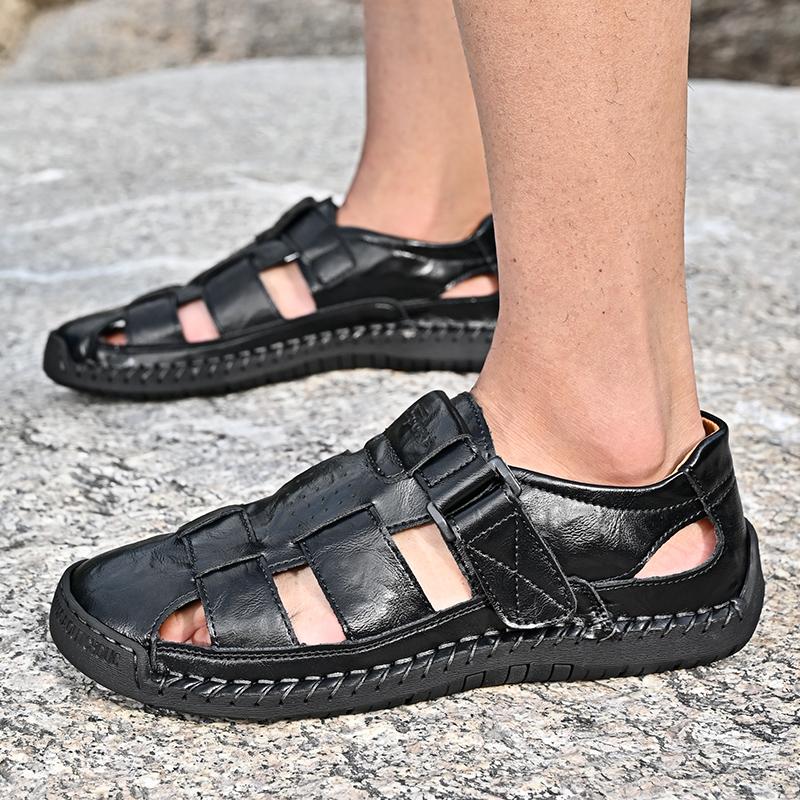 Men's Sport Sandals Closed Toe Outdoor Handmade Sandal Summer Beach Sandal Fisherman Sandals Lightweight & Versatile