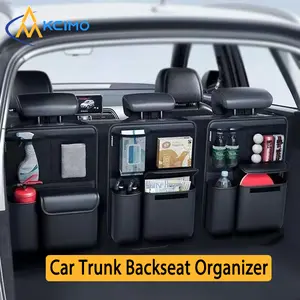 PU Leather Car Seat Storage Bag, Rear Trunk Organizer, Vehicle Interior Accessories, Fits Most Cars, Durable and Stylish Design, Backseat, Car Interior Accessory