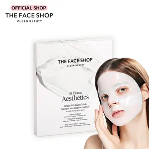 THE FACE SHOP Original Vegan Collagen Face Mask, Glass Skin, Peptide Hydrogel Mask for Firming & Skin Elasticity, Moisturizing, Korean Skincare THE FACE SHOP Original Vegan Collagen Face Mask, Glass Skin, Peptide Hydrogel Mask for Firming & Skin Elasticity, Moisturizing, Korean Skincare