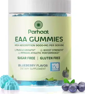EAA Gummies 120 Gummies (Pineapple), Essential Amino Acids - All 9 Essential Aminos (EAA) and All Branched-Chain Aminos (BCAAs), Non-GMO, Gluten Free, Vegetarian Friendly