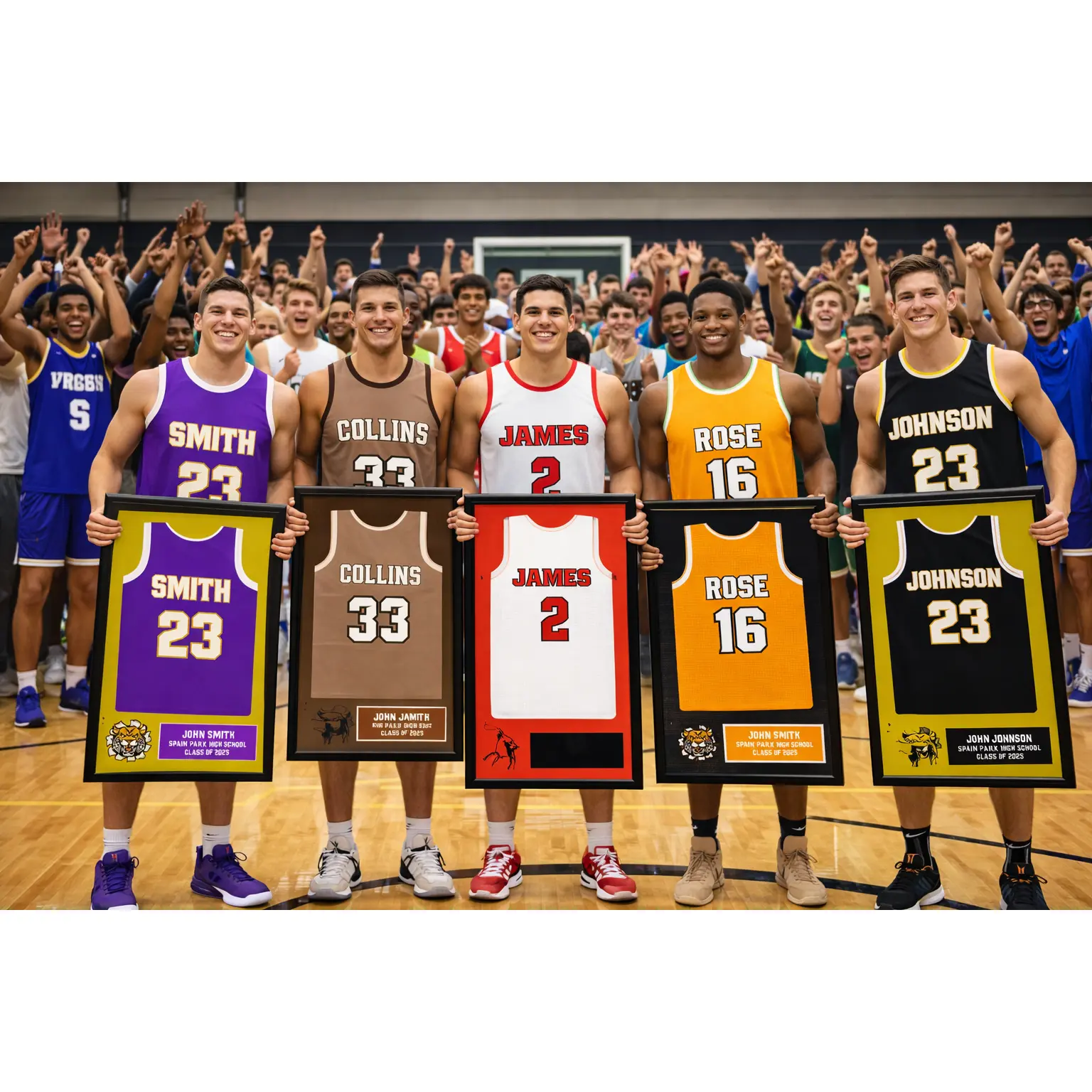 Girls Basketball Senior Night Gift — Custom Jersey Picture Frame