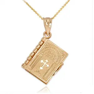 Unique Openable Bible Book Cross Necklace for Devotees