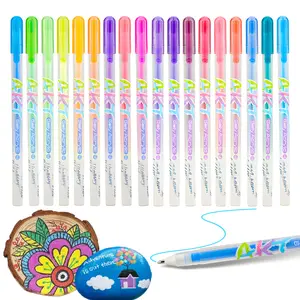 12/48 Colors Arylic Paint Gel Pens,Pastel Gel Pens for Wood, Canvas, Stone, Rock Painting, Glass, Ceramic Surfaces, DIY Crafts Making Art Supplies, Art Markers Pen