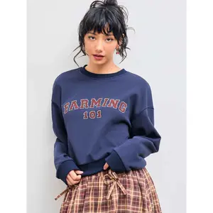 Cider [size 2-10] Farming 101 100% Cotton Round Neckline Graphic Sweatshirt