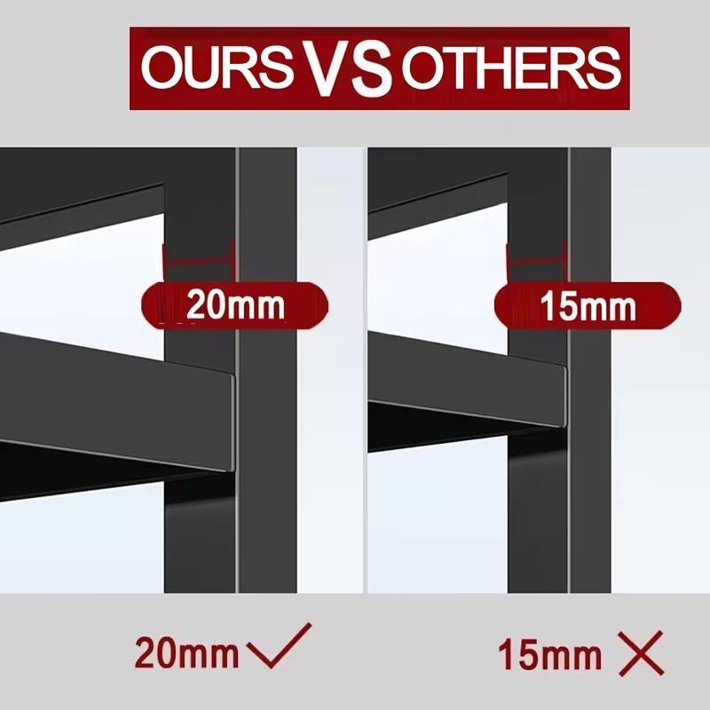 NETEL 2 Tier Expandable Microwave Shelf, Over Microwave Shelf, Worktop Stand, Kitchen Stand Up Oven, Microwave Rack with Hooks and Holder NETEL