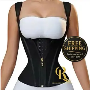 Fajas Body Shaper Shapewear Women Vest Tops Double Compression Waist Trainer Corset Adjustable Zipper and Hook-eyes Solid Womenswear Comfortable