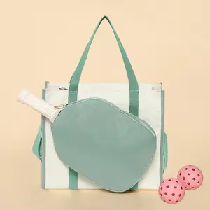 Stylish Pickleball Tote Bag - Adjustable & Eco-Friendly - Mint
