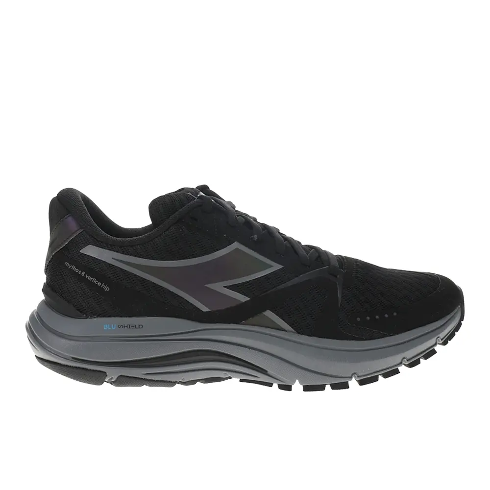 diadora Mens Mythos Blushield 8 Vortice Hip Running Sneakers Shoes - Black