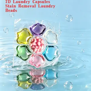 8x Cleaning Power Multi-Effect Laundry Pods, 7-In-1 Formula, Gentle on Hands, Lazy Person's Solution, 20/100 Pcs, 8g Per Pod
