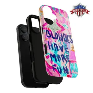 Blondes Have More Fun Phone Case Phone Cover Hard Cases Phone Case Phone Grip Protection Rubber Compatible with Samsung Galaxy S25