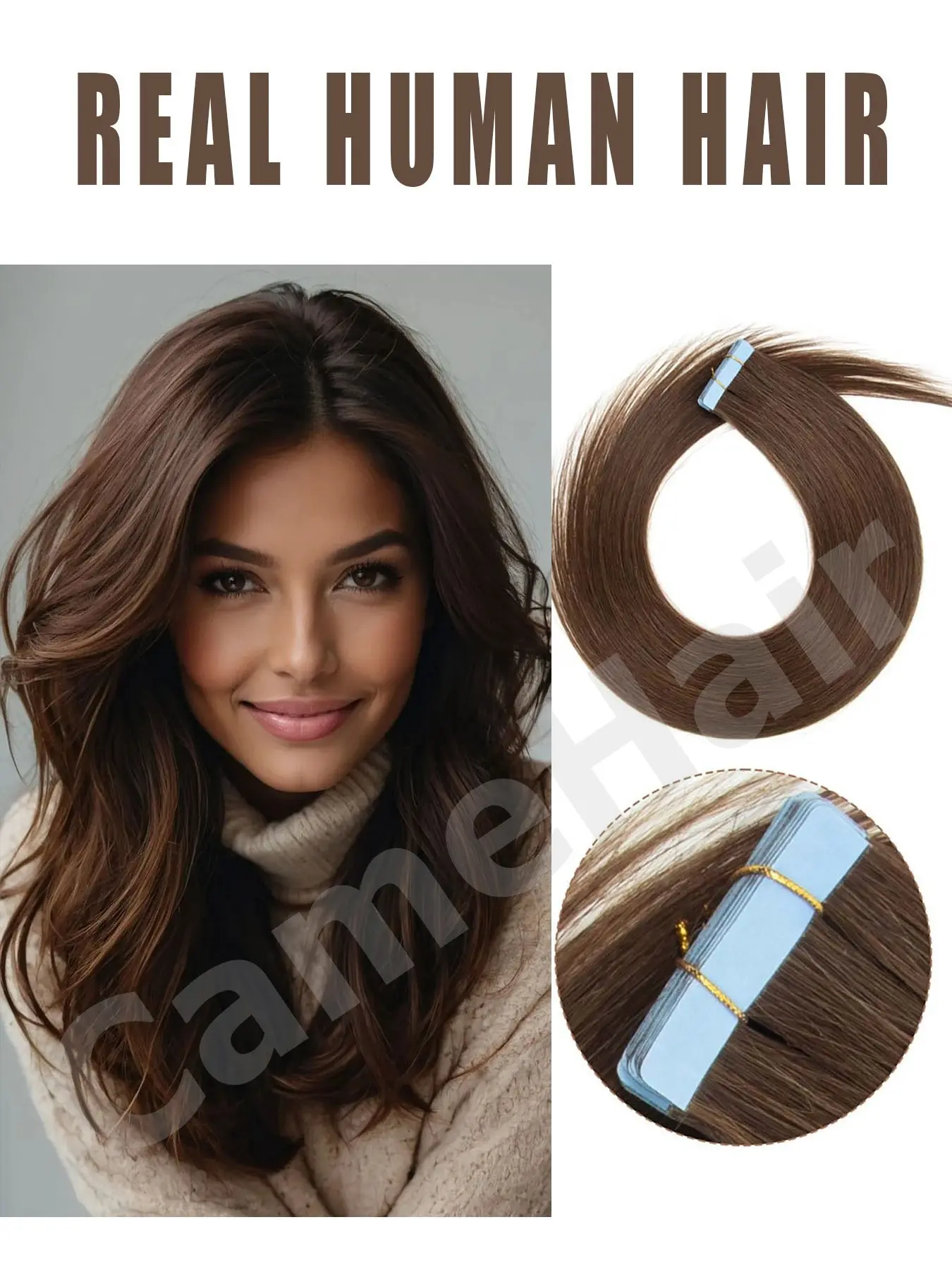 20Pcs 30G A Pack Tape In Hair Extensions Human Hair Straight Invisible Adhensive Tape Hair Extension Suitable for Women Hair Seamless Extensions Sleek Hairpiece Durable Extensions Highquality Tapeins Tapein Extensions Adhesive Extensions Professional