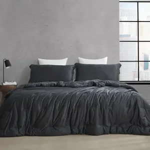 Cool as the Other Side of the Pillow - Coma Inducer Oversized Comforter Set - Black