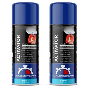 CA Glue Accelerator  (2 x 13.5 fl oz), Cyanoacrylate Super Glue Accelerator , Adhesive Activator, CA Glue Activator (2 Pack)