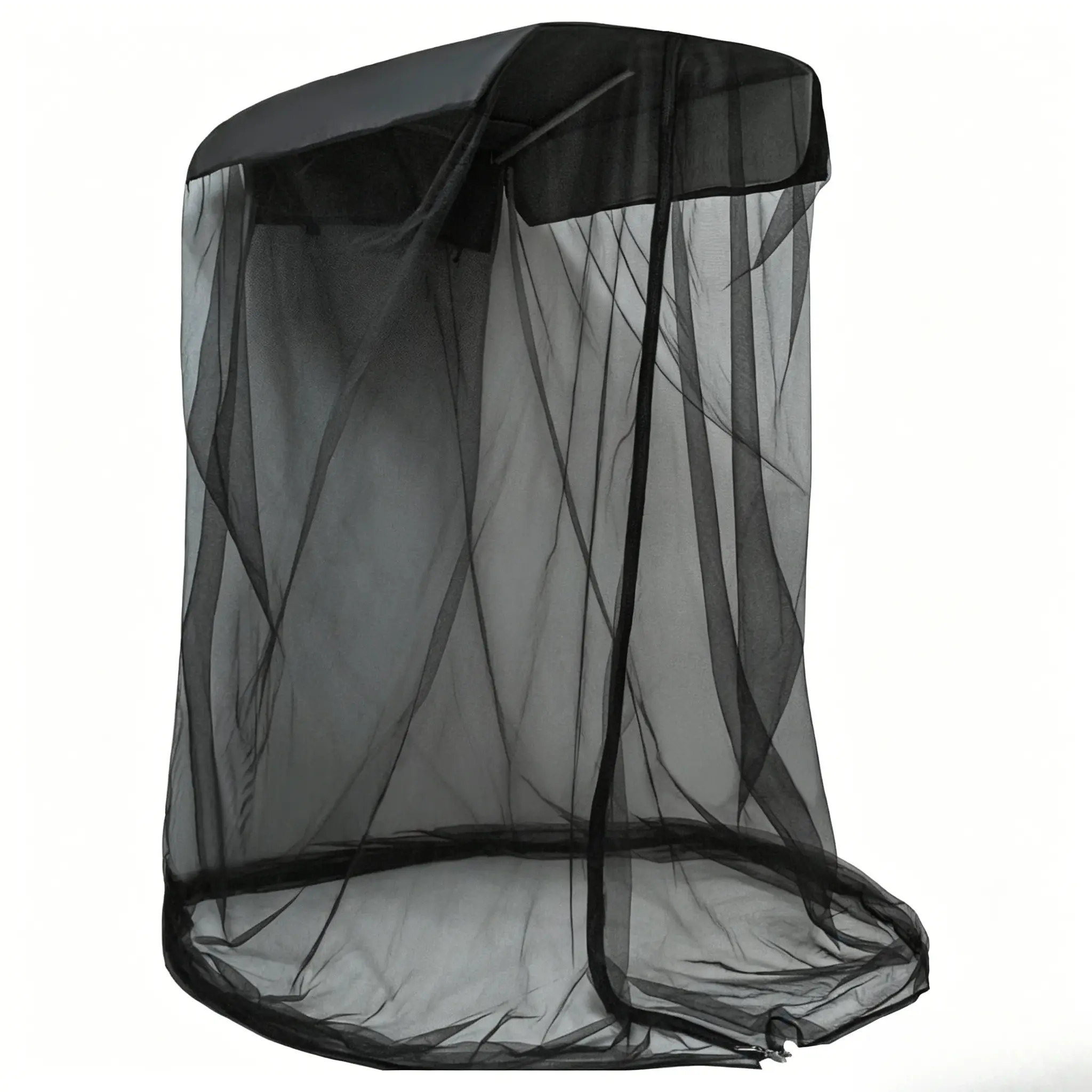 Outdoor Camping Swing Chair Mosquito Net with Zipper and Hook, Outdoor Hanging, Insect Protection, Versatile Portable Insect Proof Sunshade Net for Garden Patio Balcony, Breathable Mesh Design, Easy to Install, Ideal for Fishing & Outdoor Enthusiasts
