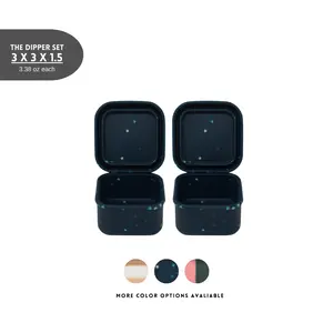 The Dearest Grey Silicone Leakproof Dippers