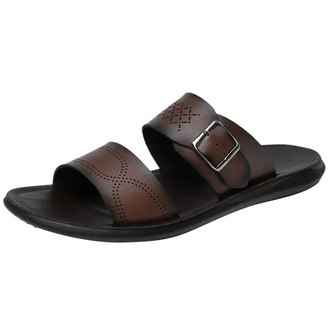DINAOR Men's Minimalist Casual Shoe - Synthetic PU Upper, Breathable Flex, Buckle Detail, Lightweight Footwear Strap, Flat Heel, Durable Abrasion-Resistant Anti-Slip Rubber Sole, Open Toe Lightweight Sandal for All Seasons Outdoor & Daily Wear